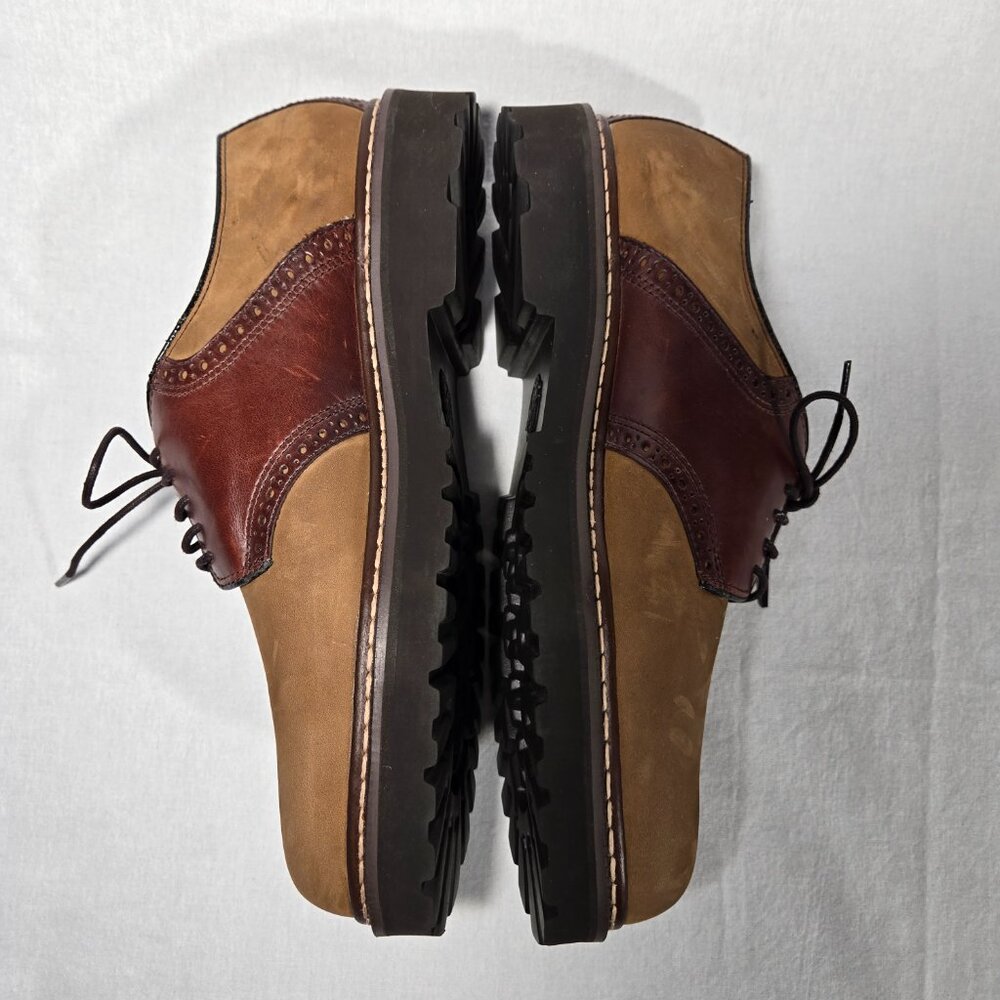 RARE Vintage 1985 TOMMY HILFIGUER Old Stock Brown Leather Oxford Shoes Men's 12M - Picture 9 of 17